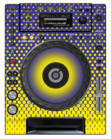 Pioneer DJ CDJ 850 Skin Gradienter Straight Lila / Gelb